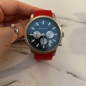 Michael Kors MK-8239 Scout Watch with red band
